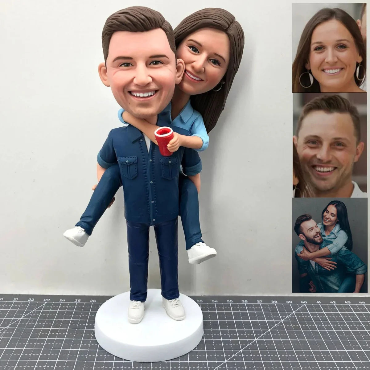 Custom Anniversary Couple Bobbleheads