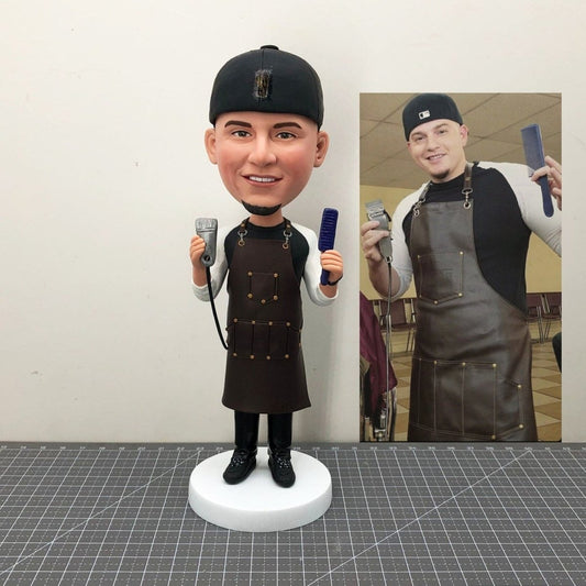 Custom Barber and Hairstylist Bobblehead