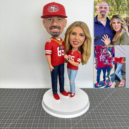 Custom Baseball Couple Bobbleheads