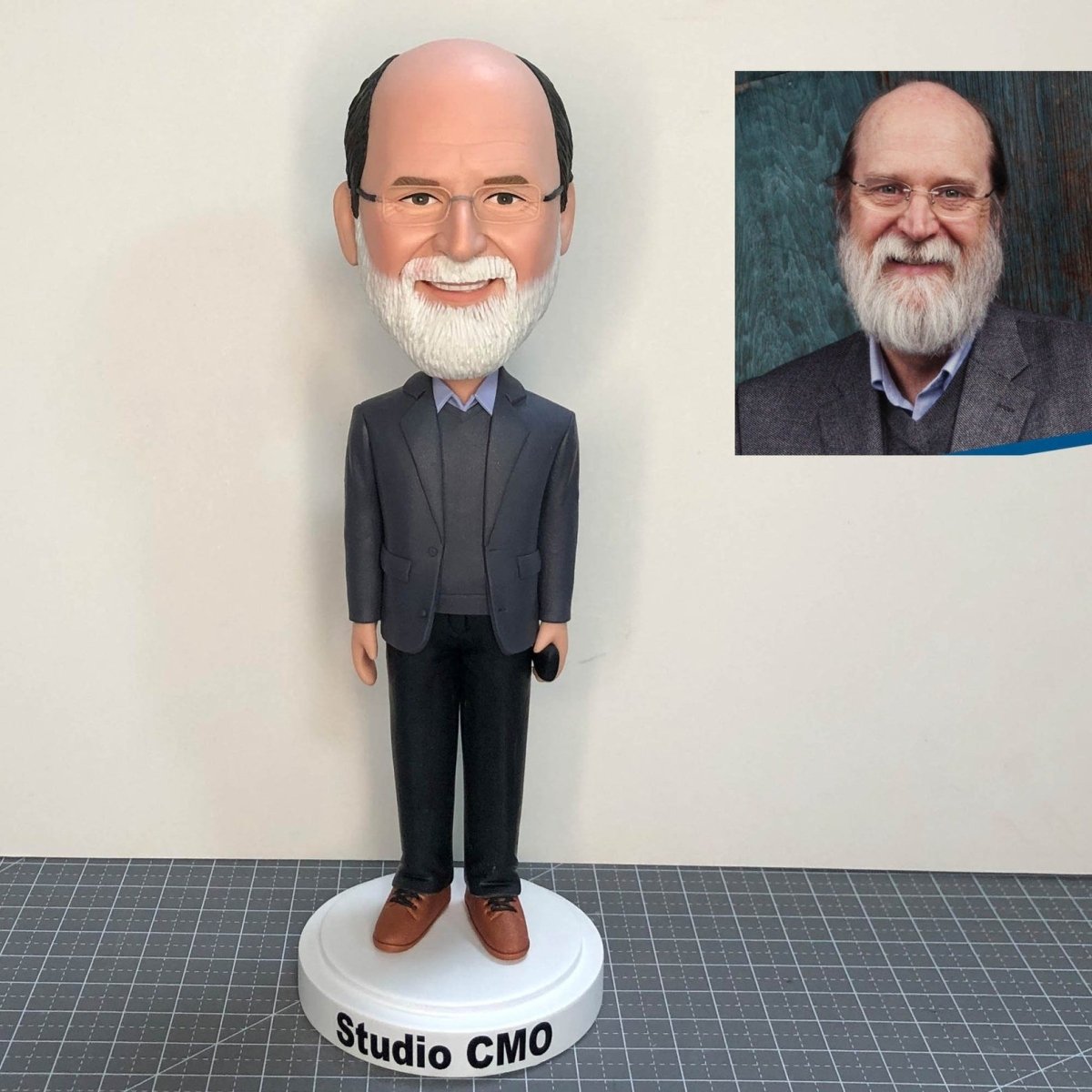 Custom beard man bobbleheads