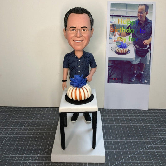 Custom bobblehead birthday gift for him