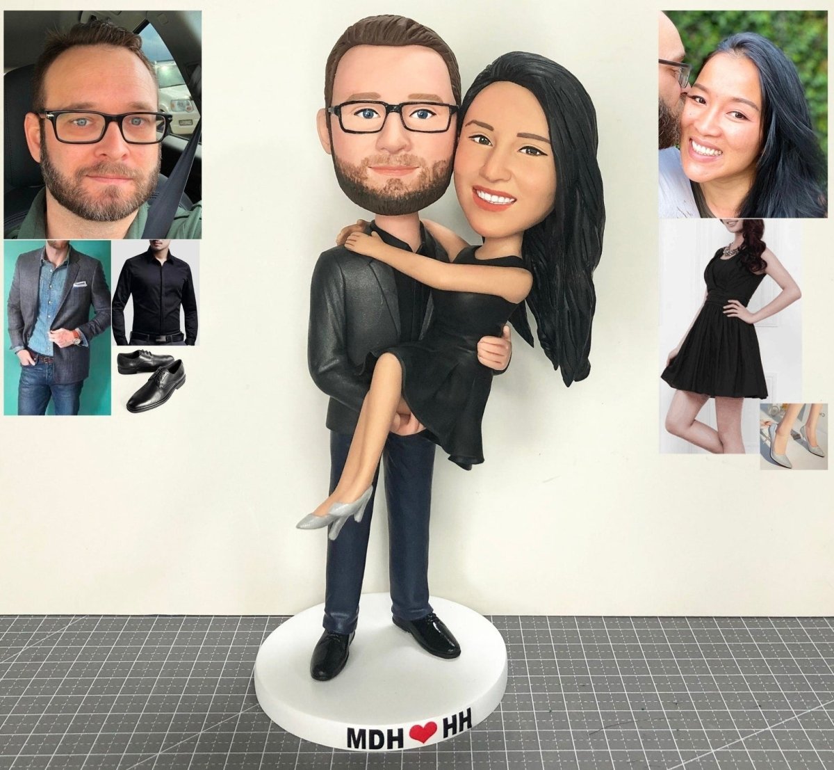 Custom Bobblehead Couple Wedding Dolls