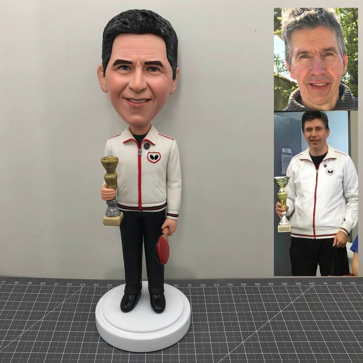Custom Champion Bobblehead With Trophy