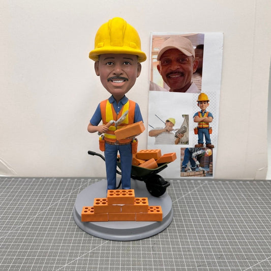 Custom Construction Worker Bobbleheads