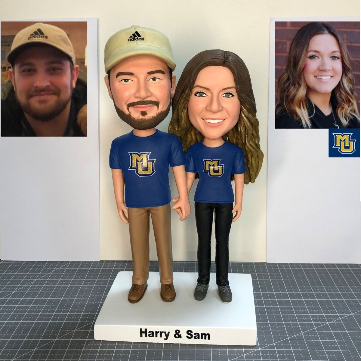 Custom Couple Bobbleheads Made from Your Photos