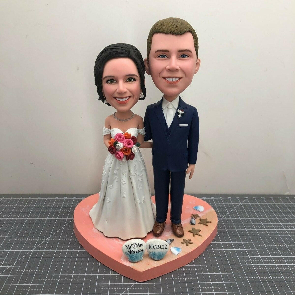 Custom Couple Bobbleheads & Wedding Cake Toppers