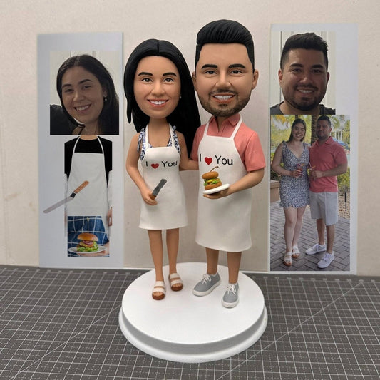 Custom Couple Chef Bobbleheads
