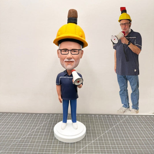 Custom Engineer and Worker Bobblehead