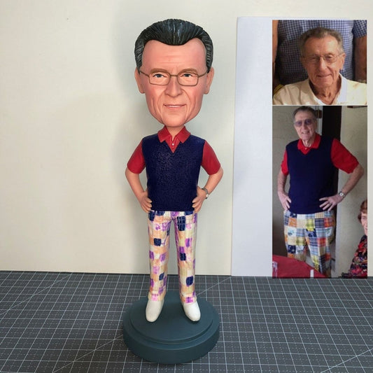 Custom father bobbleheads from photo