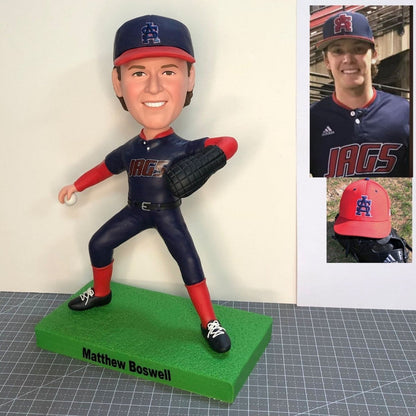 Custom Female Baseball Player Bobblehead