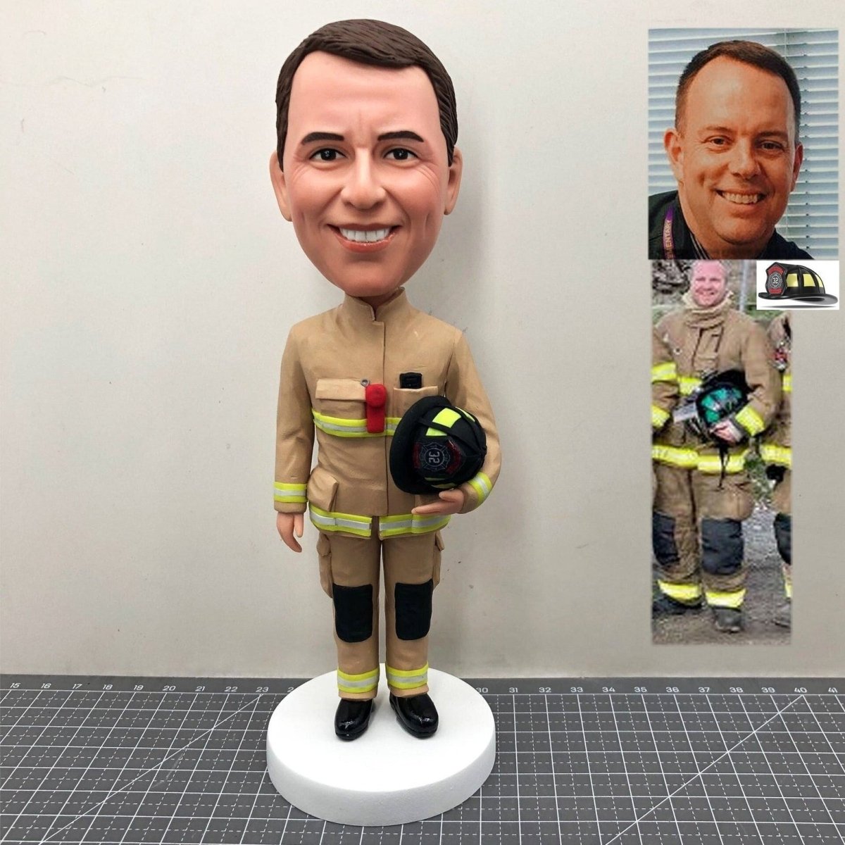 Custom Fireman and Warrior Bobbleheads