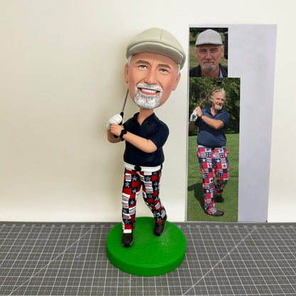 Custom Golf Bobblehead For Grandpa