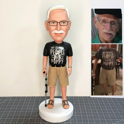Custom Grandfather and Dad Bobbleheads