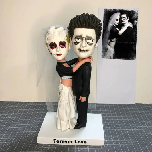 Custom Halloween Wedding Bobbleheads