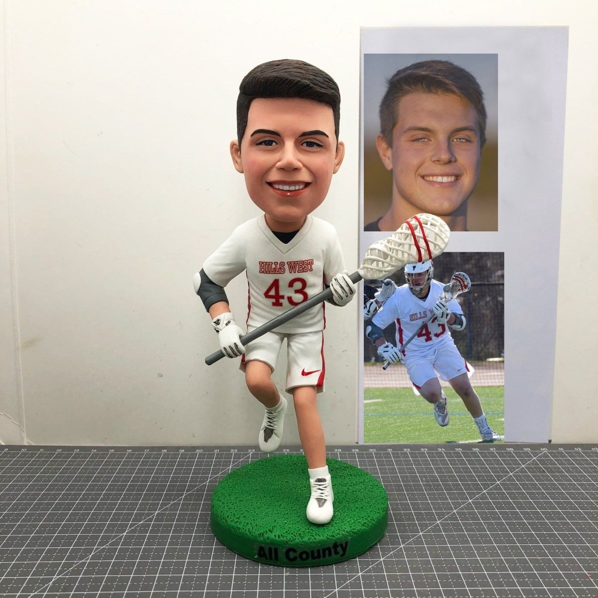 Custom Lacrosse Player Bobblehead