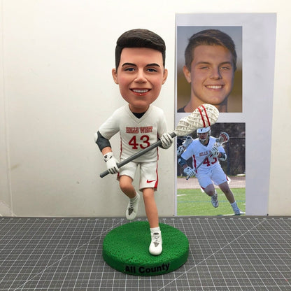 Custom Lacrosse Player Bobblehead