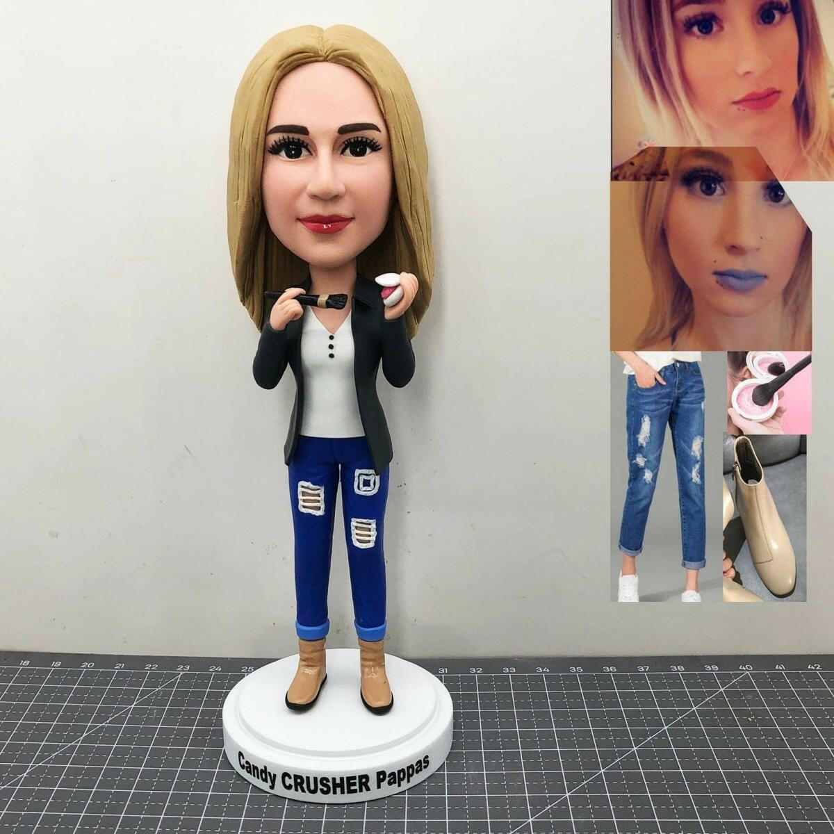 Custom Make-up Girl Bobblehead