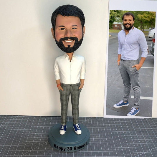 Custom man bobbleheads