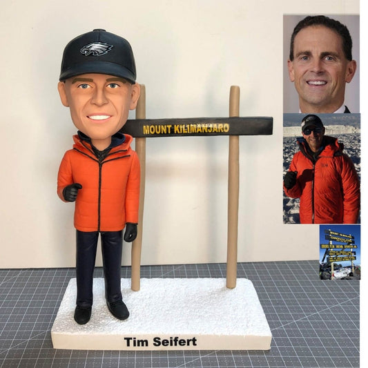 Custom Mountain Climber Bobblehead