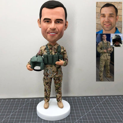 Custom Pilot and Air Force Bobblehead