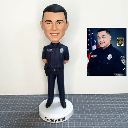 Custom Police Officer Bobblehead Figurine