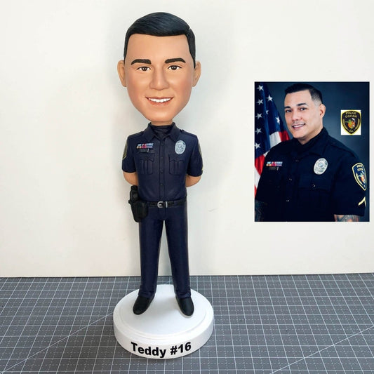 Custom Police Officer Bobblehead Figurine
