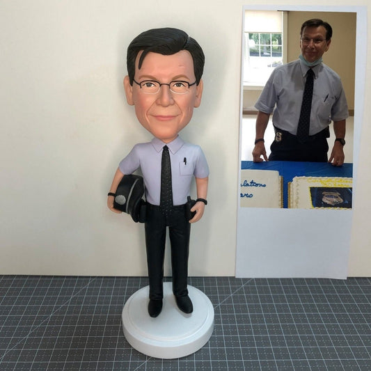 Custom Policeman and Police Officer Bobblehead