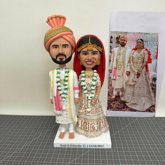 Custom Prince Wedding Bobbleheads & Noble Couple Figurines