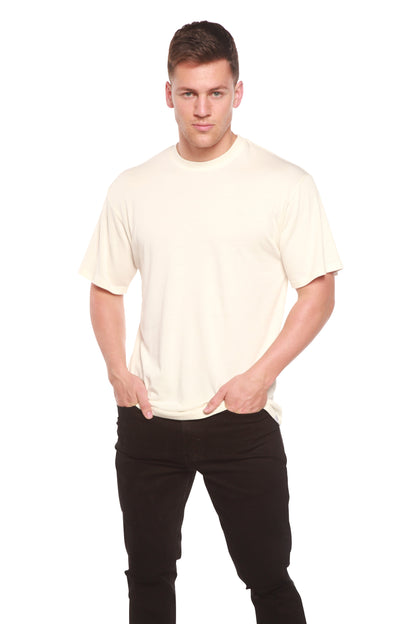 Custom Printed Men's Bamboo Viscose/Organic Cotton Short Sleeve T-Shirt