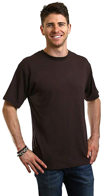 Custom Printed Men's Bamboo Viscose/Organic Cotton Short Sleeve T-Shirt