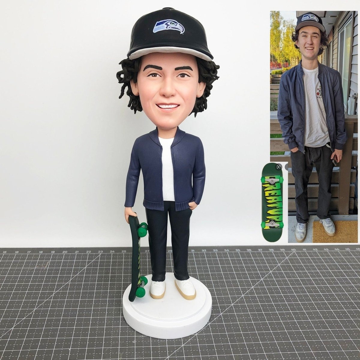 Custom scooter boy bobbleheads