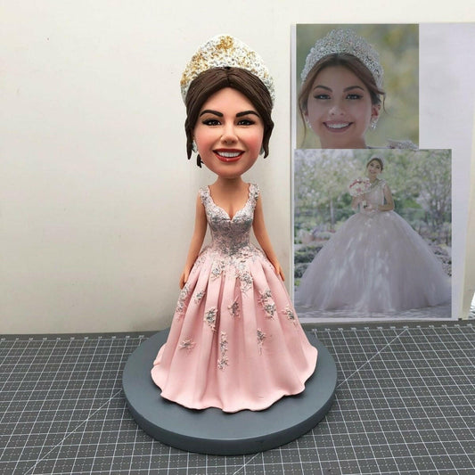 Custom Wedding Bobblehead Cake Topper