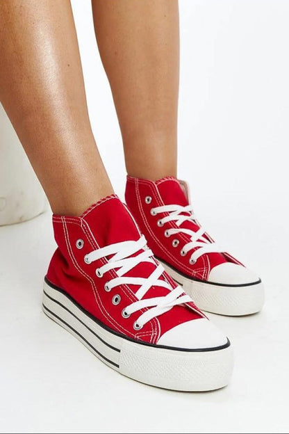 Solea Red high-top sneakers