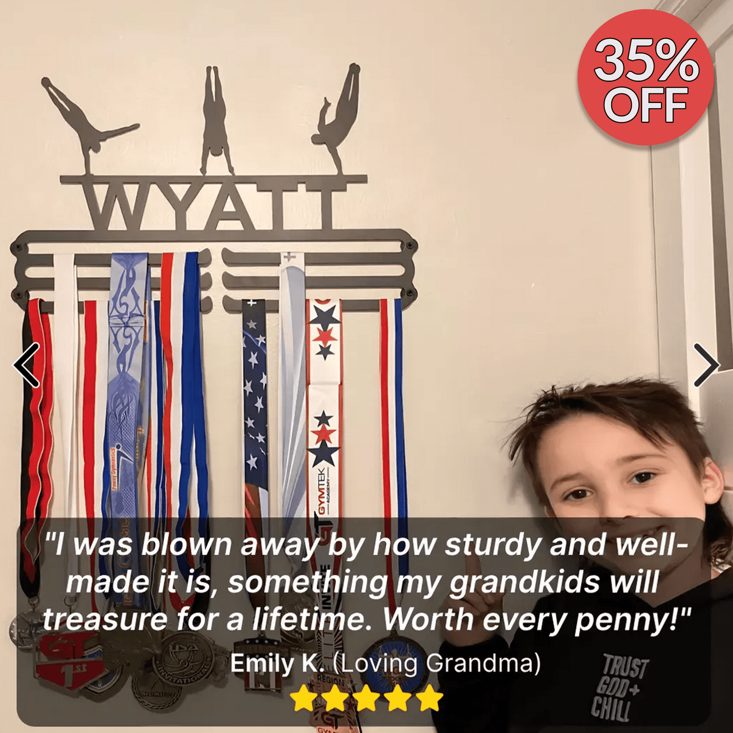 Rugby Medal Hanger