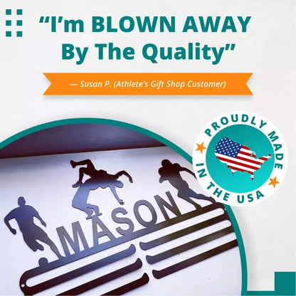 Fully Customized Medal Display Hanger - Single or Multi-Sport Rack