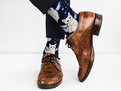 Kitty Cat Socks - Comfy Cotton Socks for Men & Women