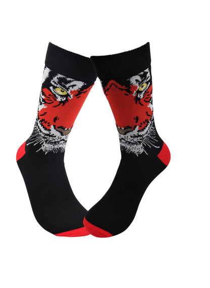 Black Tiger Socks - Comfy Cotton for Men & Women