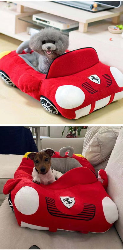 Dog bed car