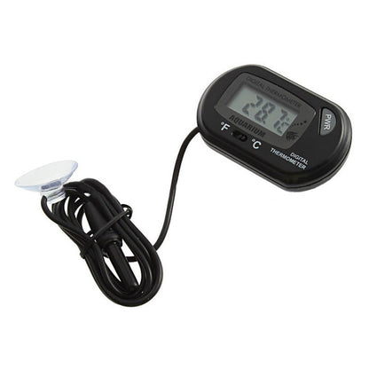Digital Aquarium & Reptile Bath Thermometer with Submersible Probe