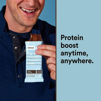 Rxbar Protein Bars, Protein Snack, Snack Bars, Vanilla Almond, 22Oz Box (12 Bars)
