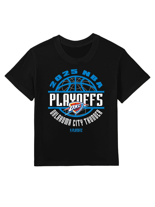 NBA Official Oklahoma City Thunder 2025 Playoffs Game Time Kids T-Shirt