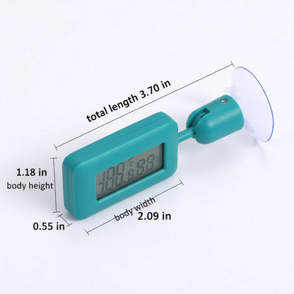 Rotating Digital Reptile Thermometer & Hygrometer with Suction Mount