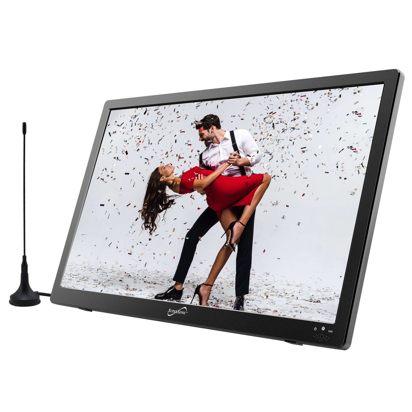 16" Supersonic Portable 12 Volt Digital LED TV with USB, SD, and HDMI Input