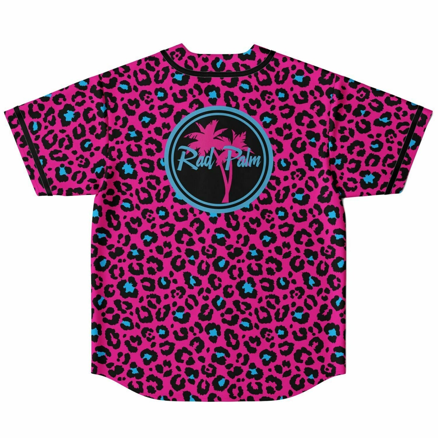 Pink and Blue Leopard Reversible Baseball Jersey