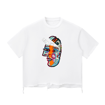 Love Pillcaso Snow Wash Raw-Hem Boxy T-shirt