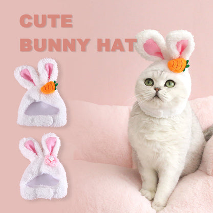 Plush Cartoon Rabbit Ears Cute Pet Headwear