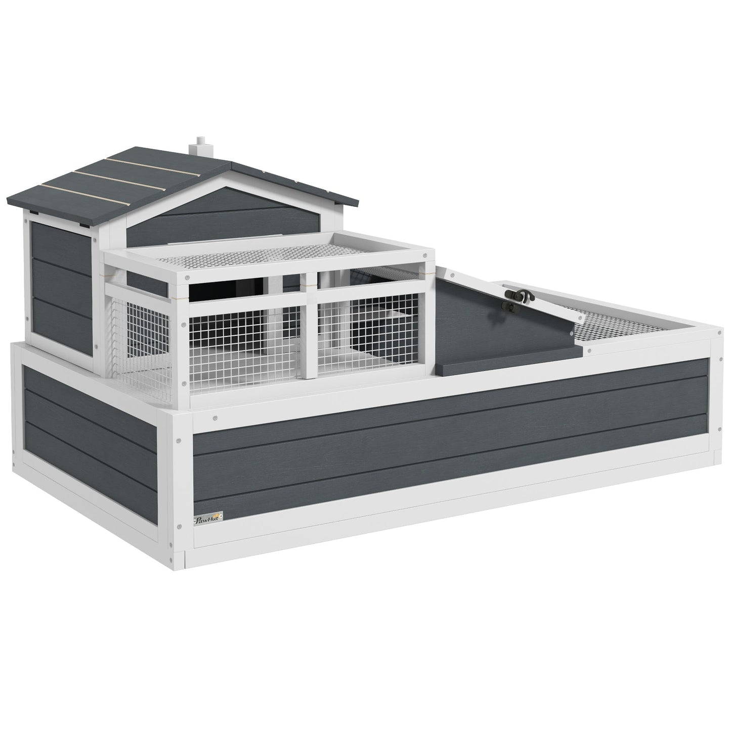 Two-Story Wooden Tortoise Table & Habitat (Three-Room Villa)
