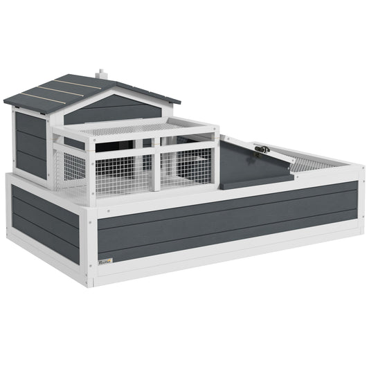 Two-Story Wooden Tortoise Table & Habitat (Three-Room Villa)