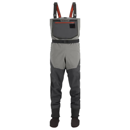 Simms Mens Freestone Stockingfoot Chest-High Fishing Waders - Durable Breathable Performance-Driven Waterproof Waders Smoke (Large 9-11 Foot)