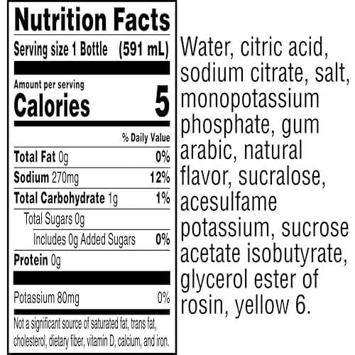 Gatorade Thirst Quencher Zero Sugar Sports Drink, Orange, 20Oz Bottles, 8 Pack, Electrolytes For Rehydration